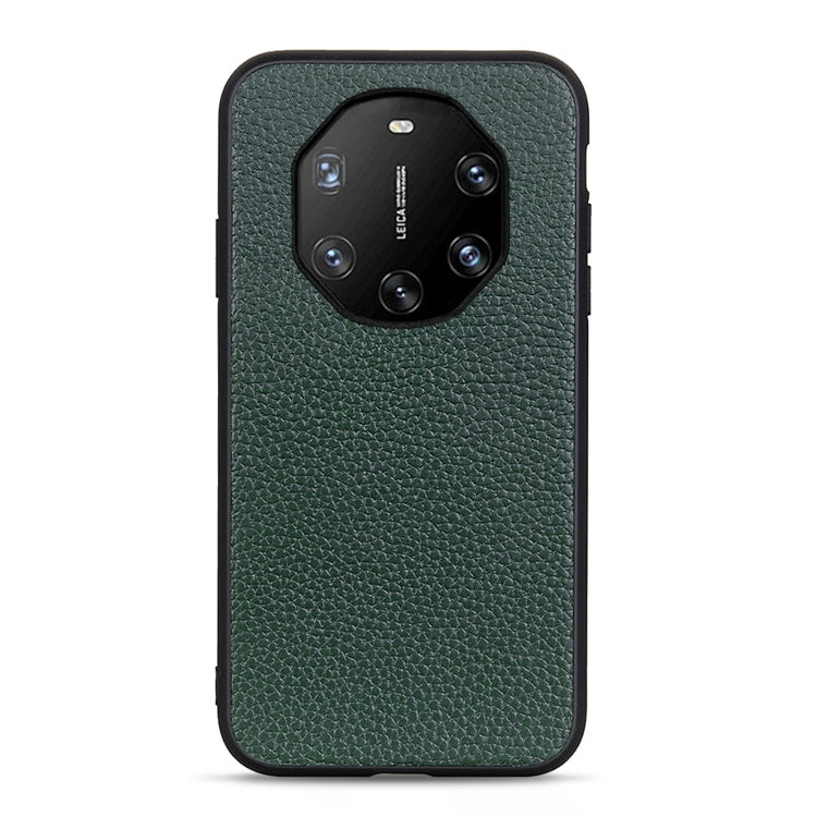 For Huawei Mate 40 RS Accurate Hole Litchi Texture Leather Shockproof Case