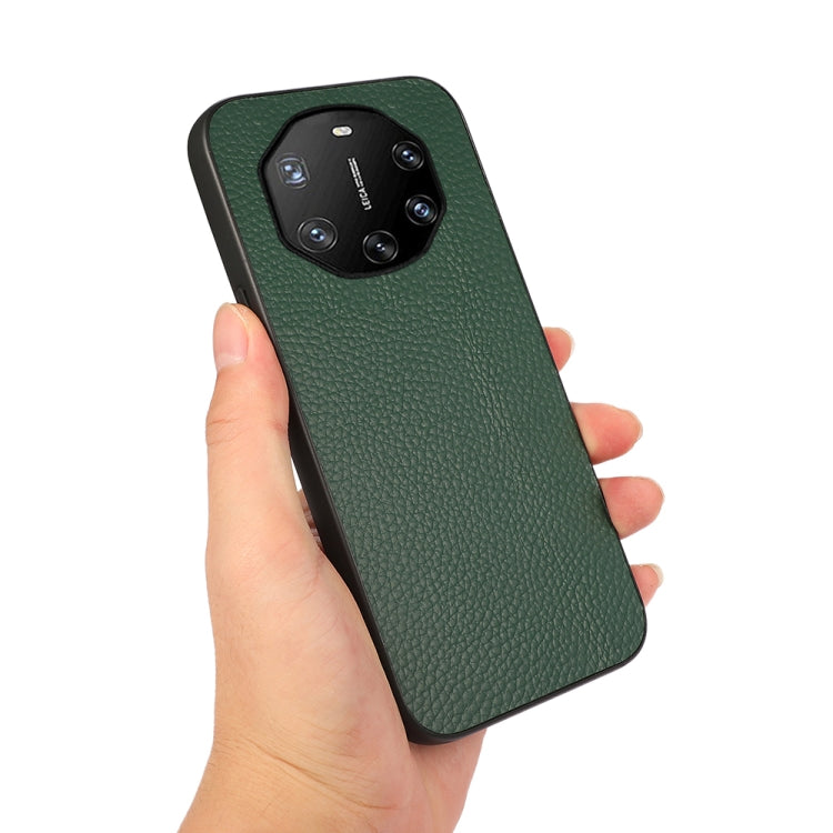 For Huawei Mate 40 RS Accurate Hole Litchi Texture Leather Shockproof Case