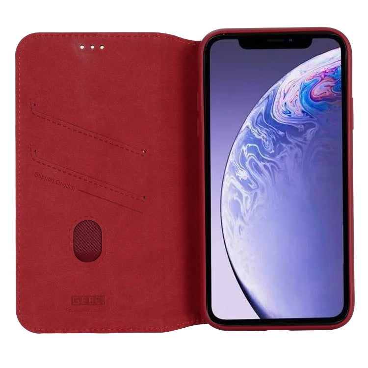 For iPhone 11 Pro GEBEI Shockproof TPU + PU Horizontal Flip Leather Case with Card Slots & Holder