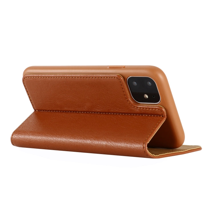 For iPhone 11 GEBEI Shockproof TPU + PU Horizontal Flip Leather Case with Card Slots & Holder