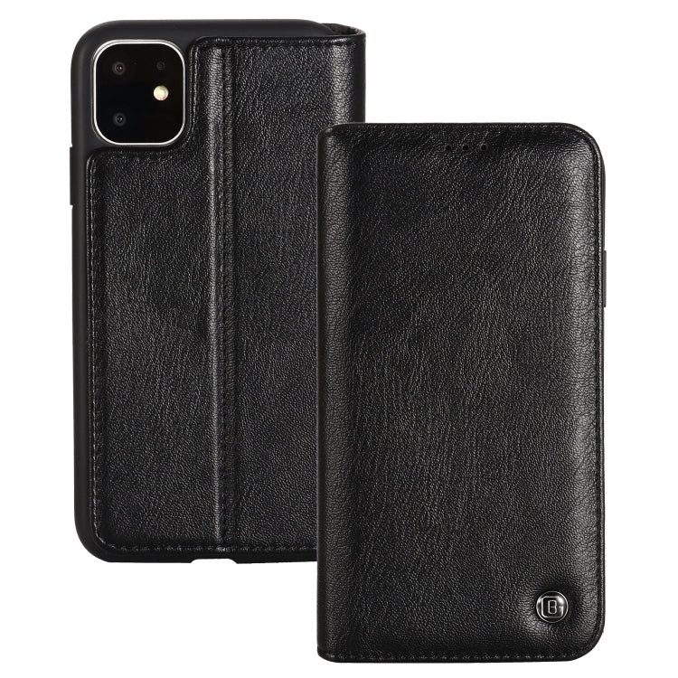 For iPhone 11 Pro Max GEBEI Shockproof TPU + PU Horizontal Flip Leather Case with Card Slots & Holder