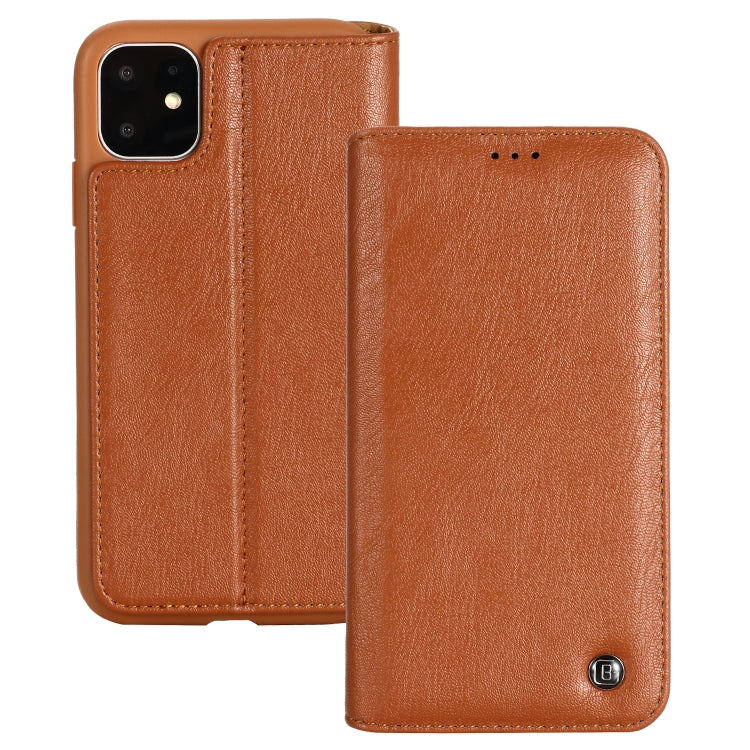 For iPhone 11 Pro Max GEBEI Shockproof TPU + PU Horizontal Flip Leather Case with Card Slots & Holder
