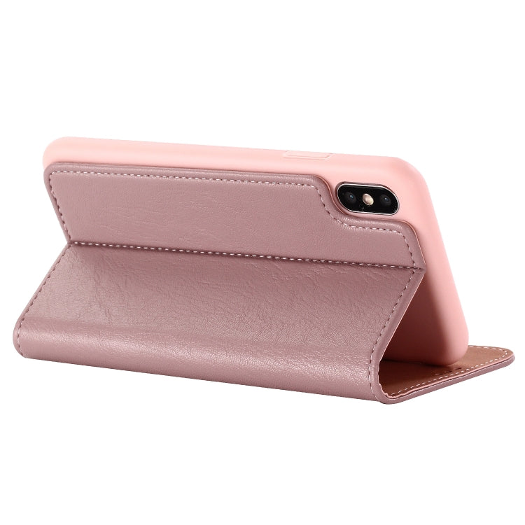 For iPhone XR GEBEI Shockproof TPU + PU Horizontal Flip Leather Case with Card Slots & Holder