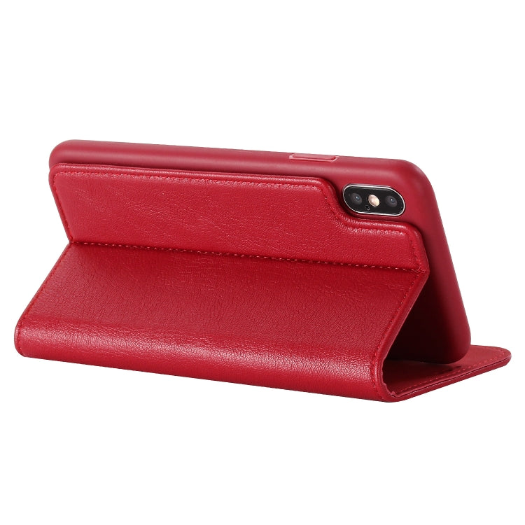 For iPhone XR GEBEI Shockproof TPU + PU Horizontal Flip Leather Case with Card Slots & Holder