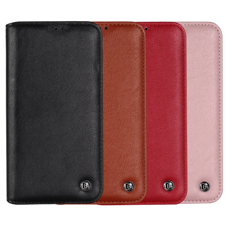 For iPhone XR GEBEI Shockproof TPU + PU Horizontal Flip Leather Case with Card Slots & Holder