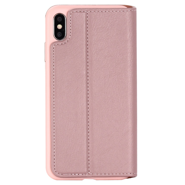 For iPhone XS Max GEBEI Shockproof TPU + PU Horizontal Flip Leather Case with Card Slots & Holder