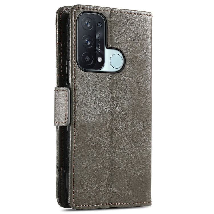 For OPPO Reno 5A CaseNeo Business Splicing Dual Magnetic Buckle Horizontal Flip PU Leather Case with Holder & Card Slots & Wallet