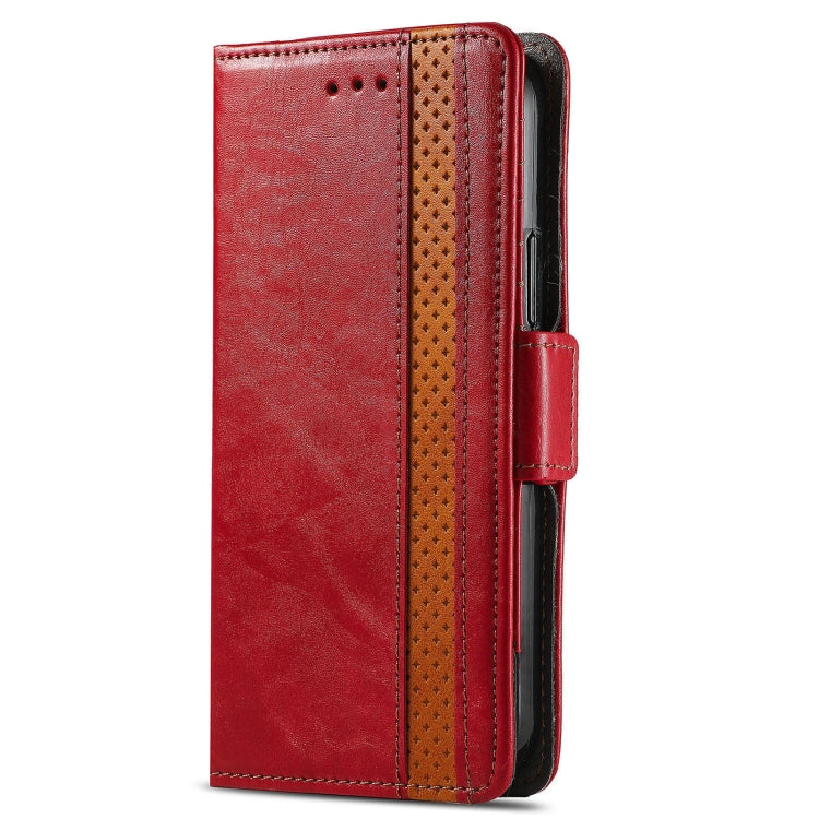 For OPPO Reno 5A CaseNeo Business Splicing Dual Magnetic Buckle Horizontal Flip PU Leather Case with Holder & Card Slots & Wallet