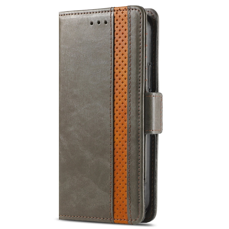 For Sony Xperia Ace II CaseNeo Business Splicing Dual Magnetic Buckle Horizontal Flip PU Leather Case with Holder & Card Slots & Wallet