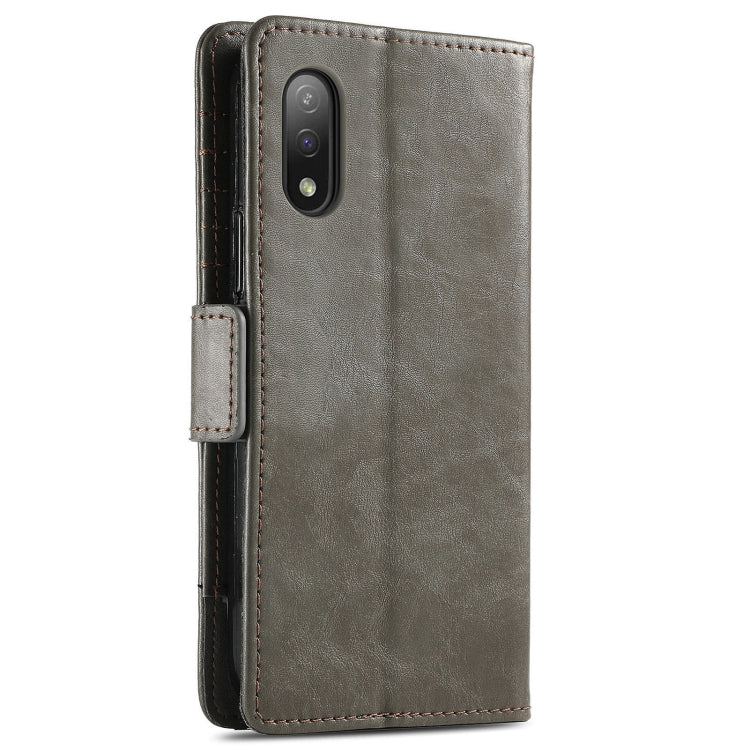 For Sony Xperia Ace II CaseNeo Business Splicing Dual Magnetic Buckle Horizontal Flip PU Leather Case with Holder & Card Slots & Wallet