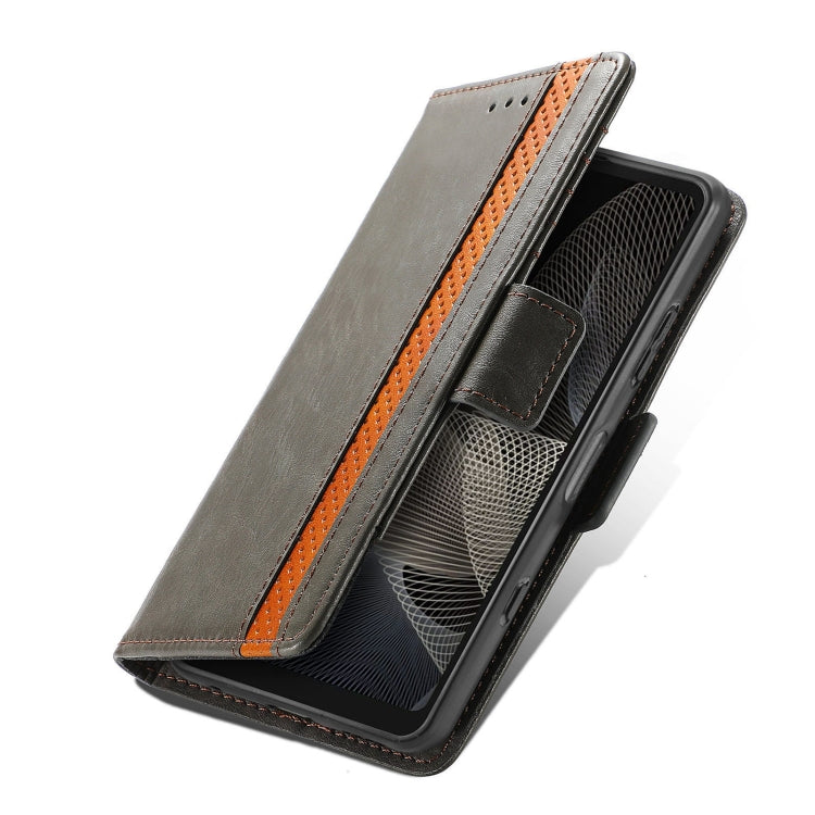 For Sony Xperia Ace II CaseNeo Business Splicing Dual Magnetic Buckle Horizontal Flip PU Leather Case with Holder & Card Slots & Wallet