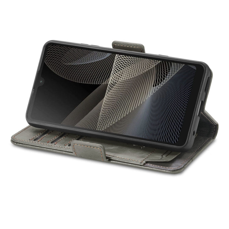 For Sony Xperia Ace II CaseNeo Business Splicing Dual Magnetic Buckle Horizontal Flip PU Leather Case with Holder & Card Slots & Wallet