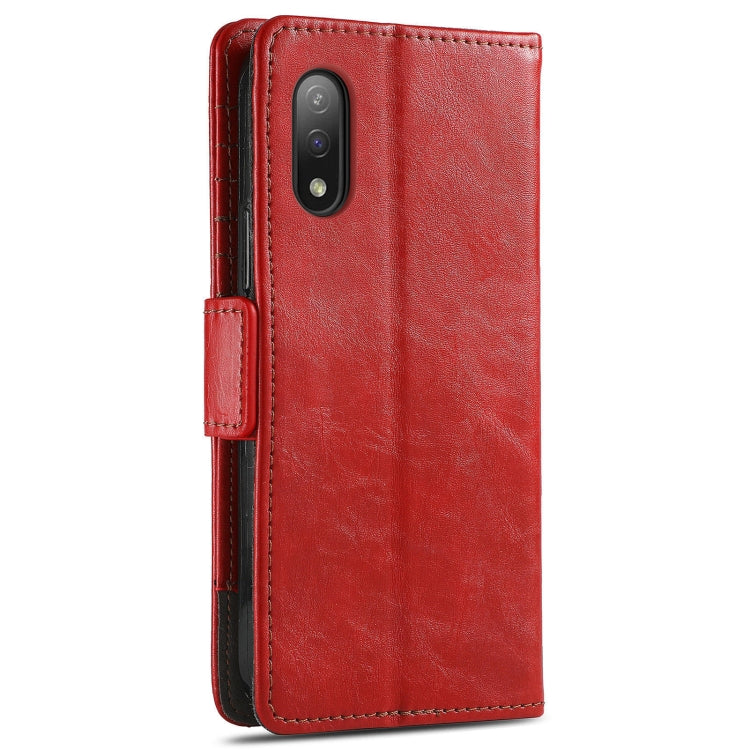 For Sony Xperia Ace II CaseNeo Business Splicing Dual Magnetic Buckle Horizontal Flip PU Leather Case with Holder & Card Slots & Wallet