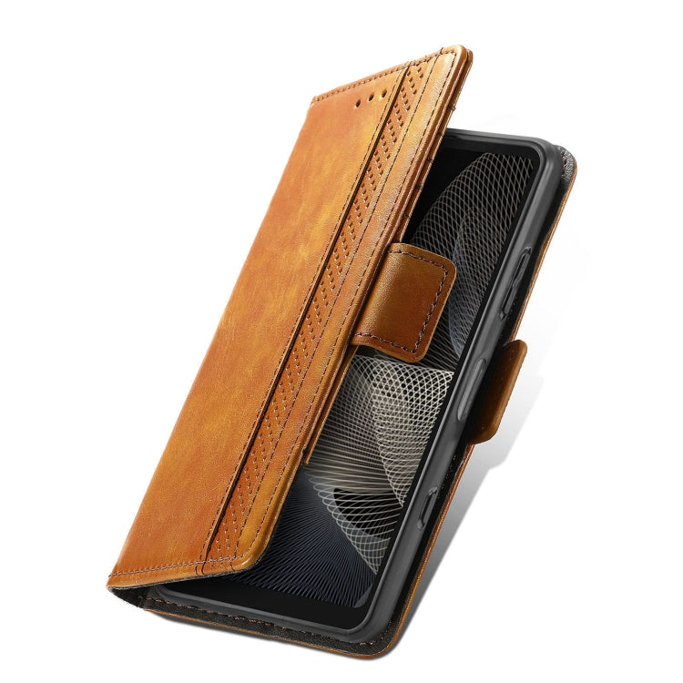 For Sony Xperia Ace II CaseNeo Business Splicing Dual Magnetic Buckle Horizontal Flip PU Leather Case with Holder & Card Slots & Wallet