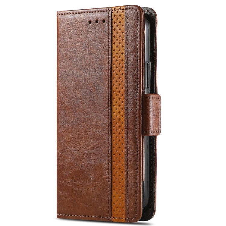 For Sony Xperia Ace II CaseNeo Business Splicing Dual Magnetic Buckle Horizontal Flip PU Leather Case with Holder & Card Slots & Wallet