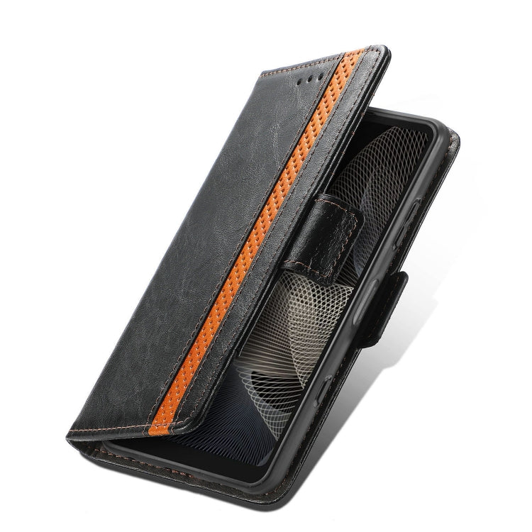 For Sony Xperia Ace II CaseNeo Business Splicing Dual Magnetic Buckle Horizontal Flip PU Leather Case with Holder & Card Slots & Wallet