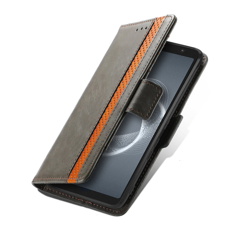 For Arrows Be4 Plus F-41B CaseNeo Business Splicing Dual Magnetic Buckle Horizontal Flip PU Leather Case with Holder & Card Slots & Wallet