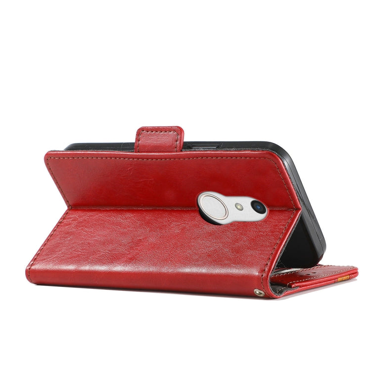 For Arrows Be4 Plus F-41B CaseNeo Business Splicing Dual Magnetic Buckle Horizontal Flip PU Leather Case with Holder & Card Slots & Wallet