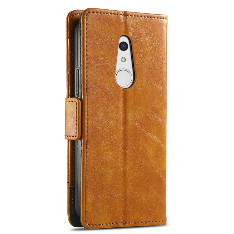 For Arrows Be4 Plus F-41B CaseNeo Business Splicing Dual Magnetic Buckle Horizontal Flip PU Leather Case with Holder & Card Slots & Wallet