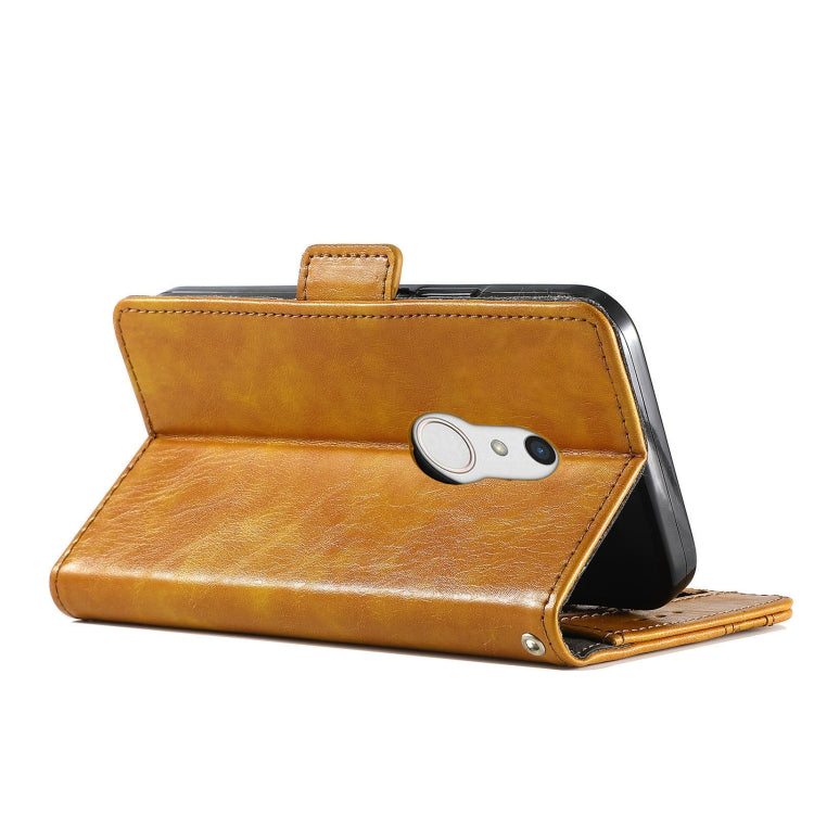 For Arrows Be4 Plus F-41B CaseNeo Business Splicing Dual Magnetic Buckle Horizontal Flip PU Leather Case with Holder & Card Slots & Wallet