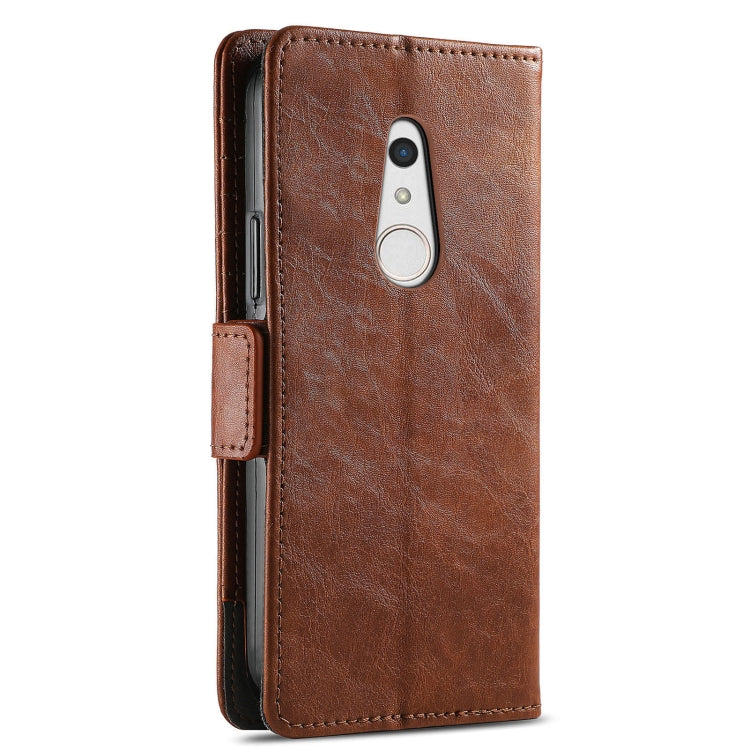 For Arrows Be4 Plus F-41B CaseNeo Business Splicing Dual Magnetic Buckle Horizontal Flip PU Leather Case with Holder & Card Slots & Wallet