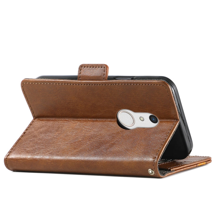For Arrows Be4 Plus F-41B CaseNeo Business Splicing Dual Magnetic Buckle Horizontal Flip PU Leather Case with Holder & Card Slots & Wallet