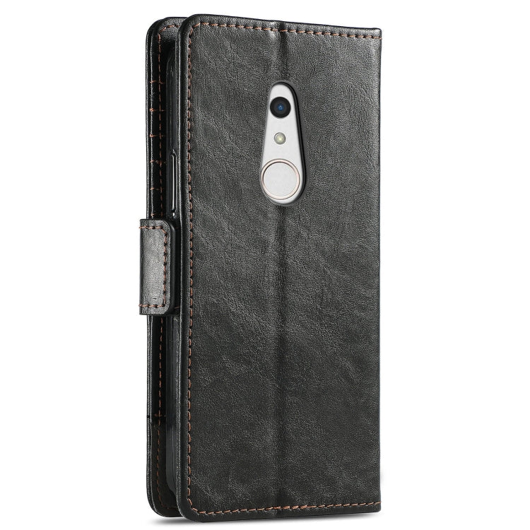 For Arrows Be4 Plus F-41B CaseNeo Business Splicing Dual Magnetic Buckle Horizontal Flip PU Leather Case with Holder & Card Slots & Wallet