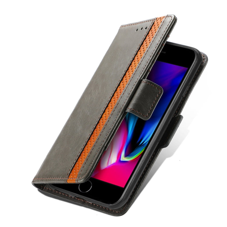 CaseNeo Business Splicing Dual Magnetic Buckle Horizontal Flip PU Leather Case with Holder & Card Slots & Wallet For iPhone 6