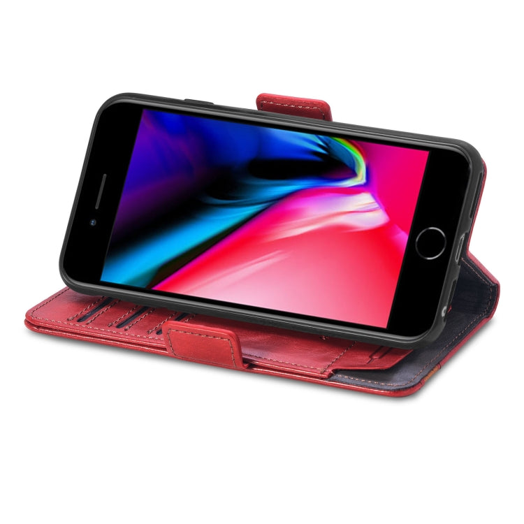 CaseNeo Business Splicing Dual Magnetic Buckle Horizontal Flip PU Leather Case with Holder & Card Slots & Wallet For iPhone 6