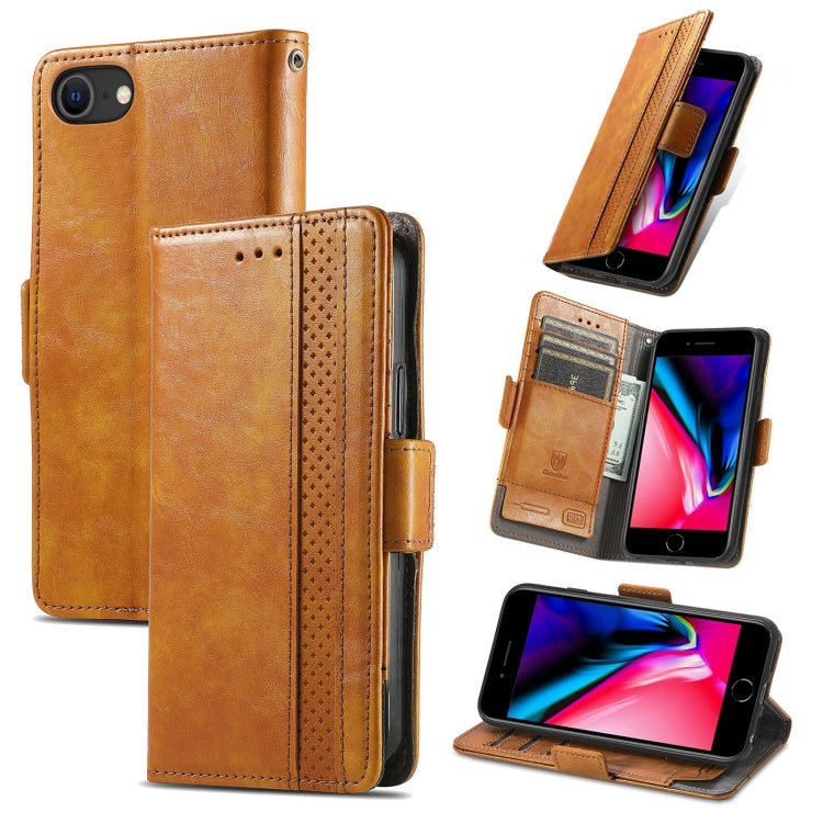 CaseNeo Business Splicing Dual Magnetic Buckle Horizontal Flip PU Leather Case with Holder & Card Slots & Wallet For iPhone 6