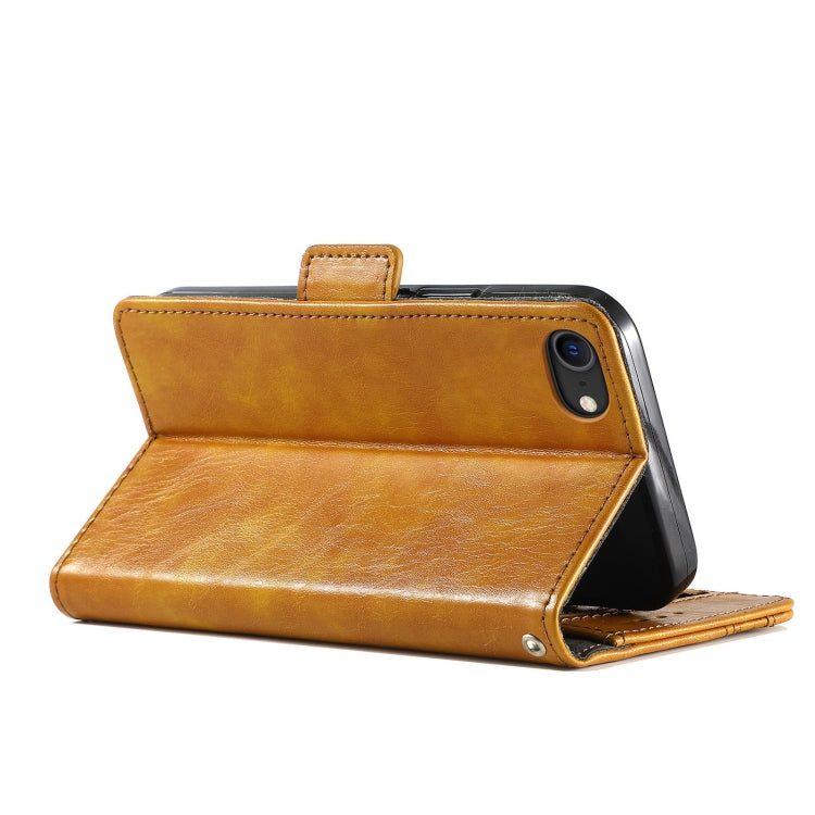 CaseNeo Business Splicing Dual Magnetic Buckle Horizontal Flip PU Leather Case with Holder & Card Slots & Wallet For iPhone 6