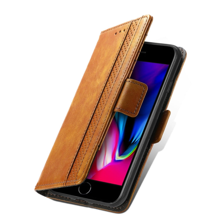 CaseNeo Business Splicing Dual Magnetic Buckle Horizontal Flip PU Leather Case with Holder & Card Slots & Wallet For iPhone 6