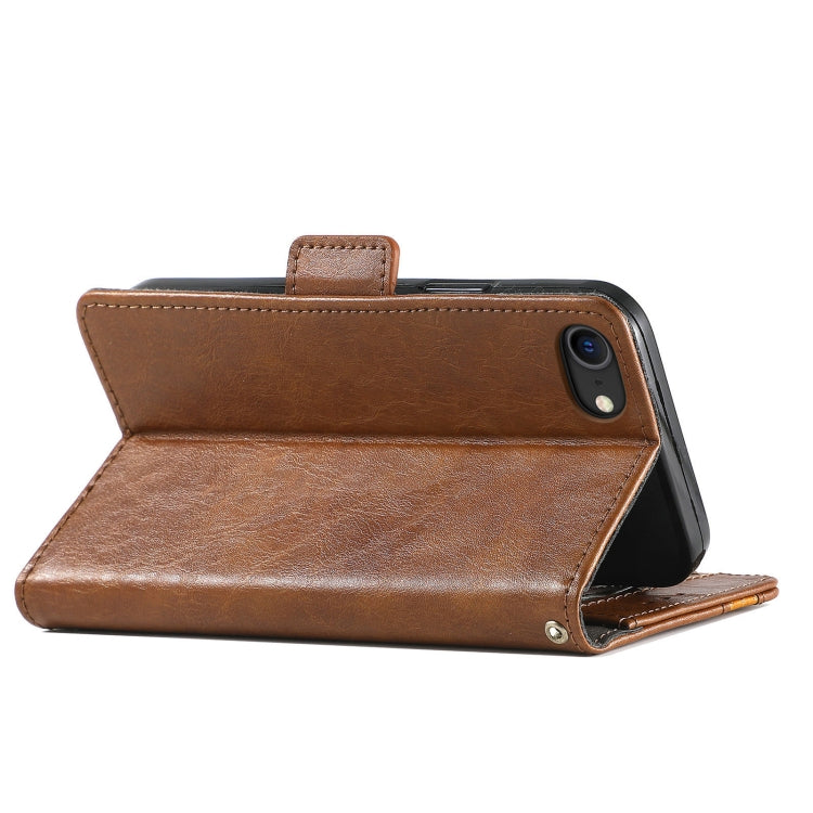 CaseNeo Business Splicing Dual Magnetic Buckle Horizontal Flip PU Leather Case with Holder & Card Slots & Wallet For iPhone 6