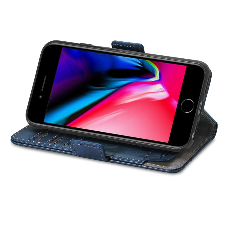 CaseNeo Business Splicing Dual Magnetic Buckle Horizontal Flip PU Leather Case with Holder & Card Slots & Wallet For iPhone 6