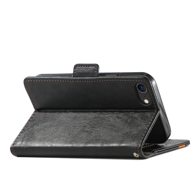 CaseNeo Business Splicing Dual Magnetic Buckle Horizontal Flip PU Leather Case with Holder & Card Slots & Wallet For iPhone 6