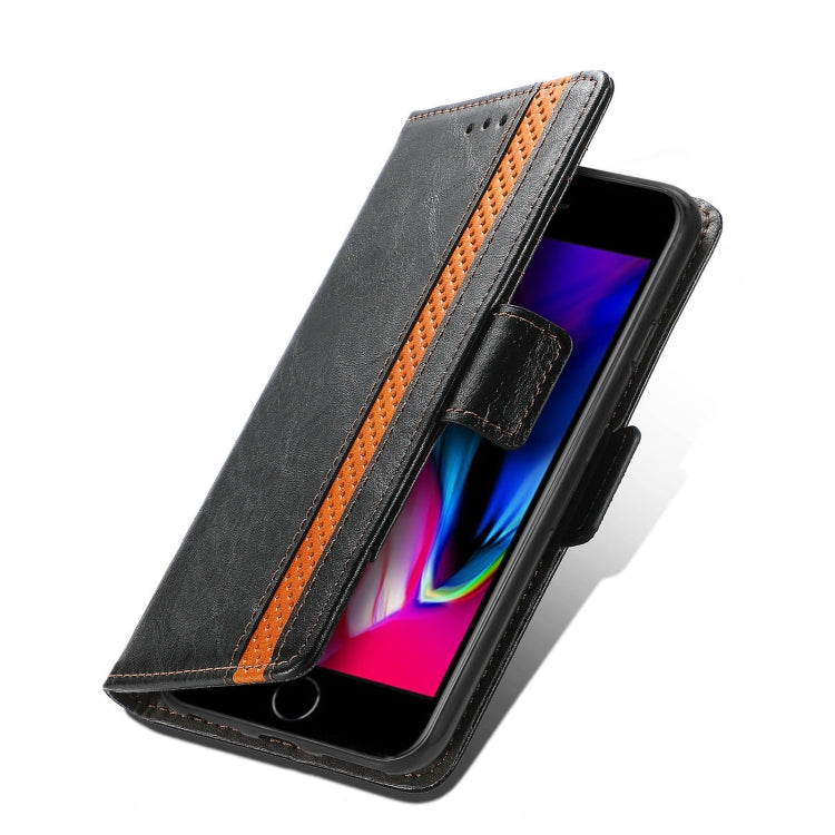 CaseNeo Business Splicing Dual Magnetic Buckle Horizontal Flip PU Leather Case with Holder & Card Slots & Wallet For iPhone 6