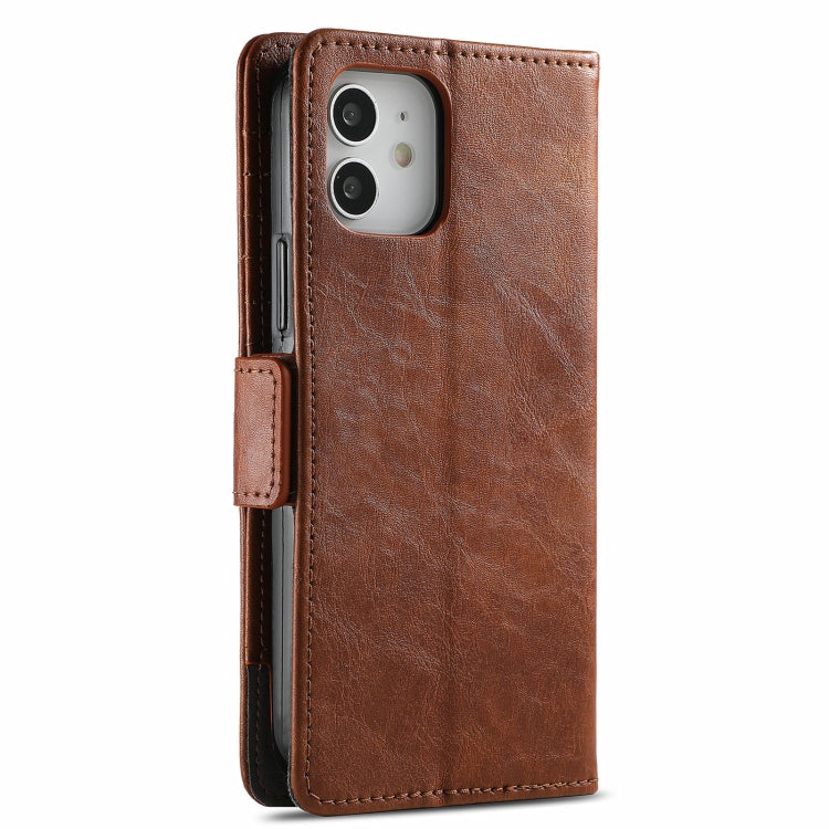 For iPhone 13 CaseNeo Business Splicing Dual Magnetic Buckle Horizontal Flip PU Leather Case with Holder & Card Slots & Wallet