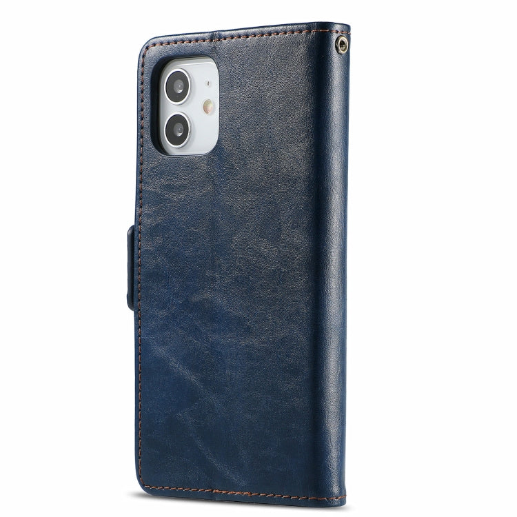 For iPhone 13 CaseNeo Business Splicing Dual Magnetic Buckle Horizontal Flip PU Leather Case with Holder & Card Slots & Wallet