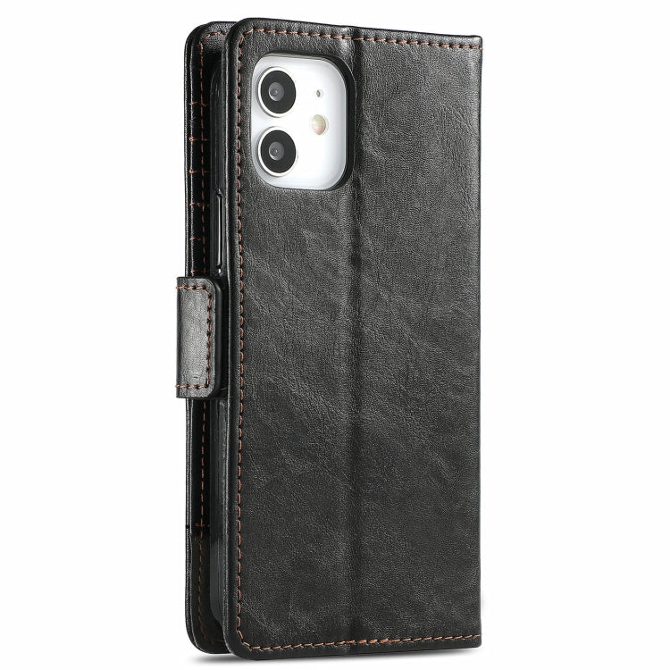 For iPhone 13 CaseNeo Business Splicing Dual Magnetic Buckle Horizontal Flip PU Leather Case with Holder & Card Slots & Wallet