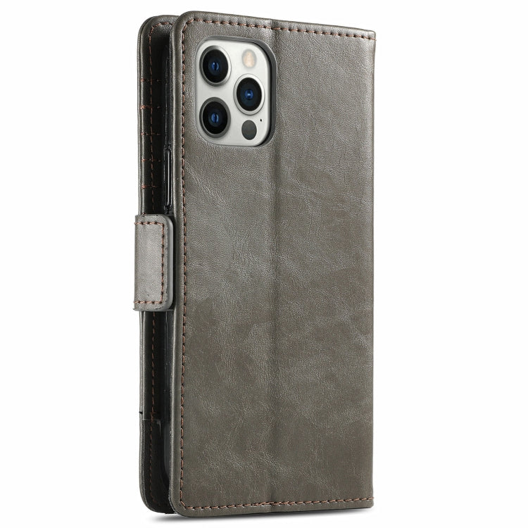 For iPhone 13 Pro Max CaseNeo Business Splicing Dual Magnetic Buckle Horizontal Flip PU Leather Case with Holder & Card Slots & Wallet