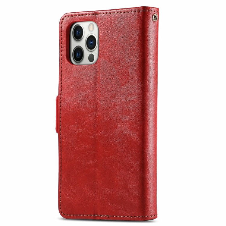 For iPhone 13 Pro Max CaseNeo Business Splicing Dual Magnetic Buckle Horizontal Flip PU Leather Case with Holder & Card Slots & Wallet
