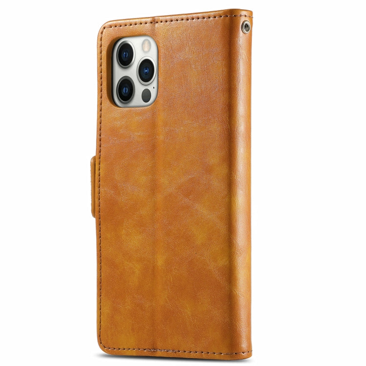 For iPhone 13 Pro Max CaseNeo Business Splicing Dual Magnetic Buckle Horizontal Flip PU Leather Case with Holder & Card Slots & Wallet