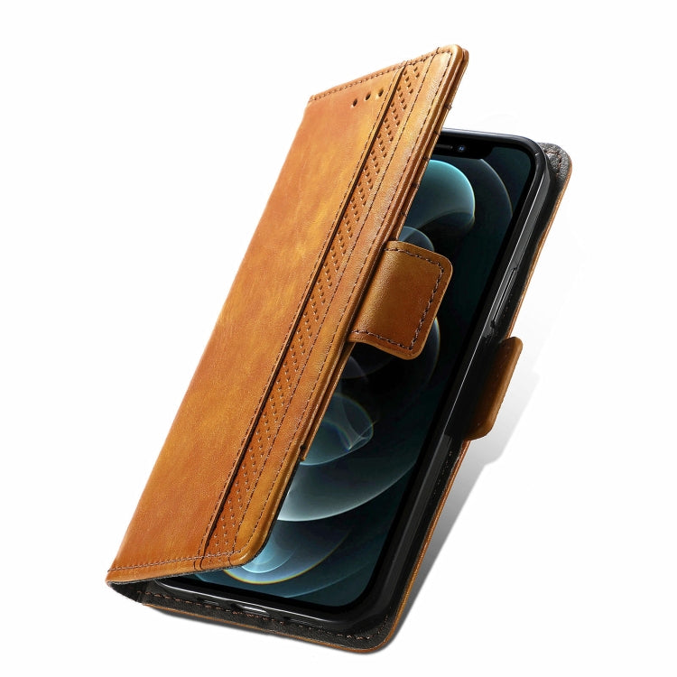 For iPhone 13 Pro Max CaseNeo Business Splicing Dual Magnetic Buckle Horizontal Flip PU Leather Case with Holder & Card Slots & Wallet