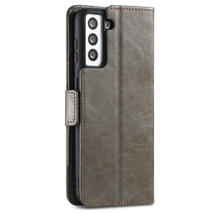 For Samsung Galaxy S21+ 5G CaseNeo Business Splicing Dual Magnetic Buckle Horizontal Flip PU Leather Case with Holder & Card Slots & Wallet