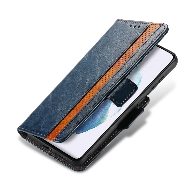 For Samsung Galaxy S21+ 5G CaseNeo Business Splicing Dual Magnetic Buckle Horizontal Flip PU Leather Case with Holder & Card Slots & Wallet