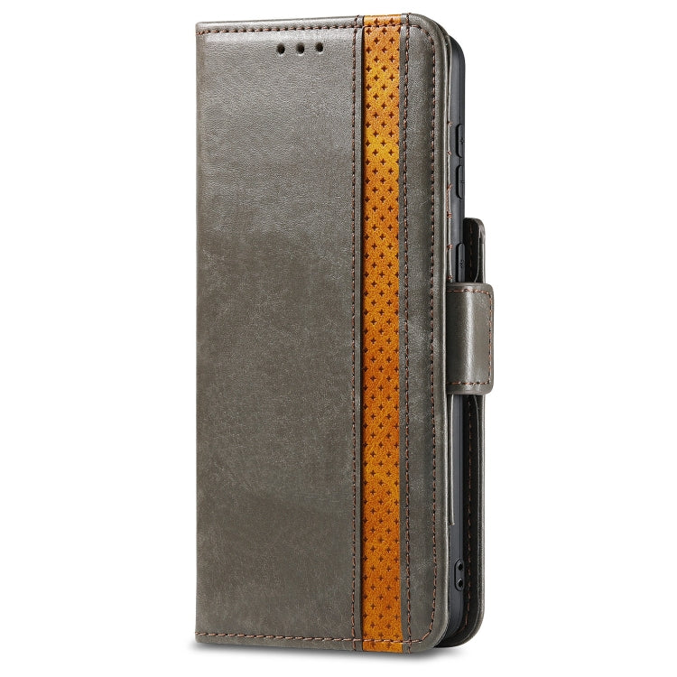 For Samsung Galaxy S21 5G CaseNeo Business Splicing Dual Magnetic Buckle Horizontal Flip PU Leather Case with Holder & Card Slots & Wallet