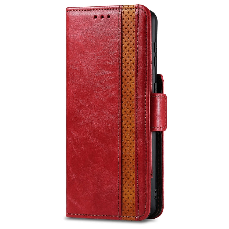 For Samsung Galaxy S21 5G CaseNeo Business Splicing Dual Magnetic Buckle Horizontal Flip PU Leather Case with Holder & Card Slots & Wallet