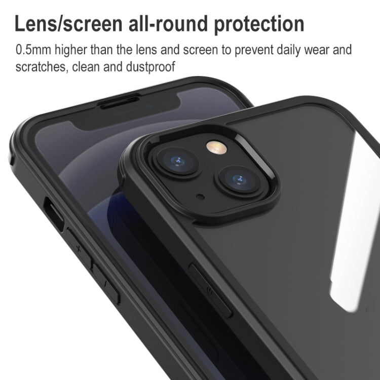 For iPhone 13 mini Shockproof TPU + Double-sided Glass Protective Case