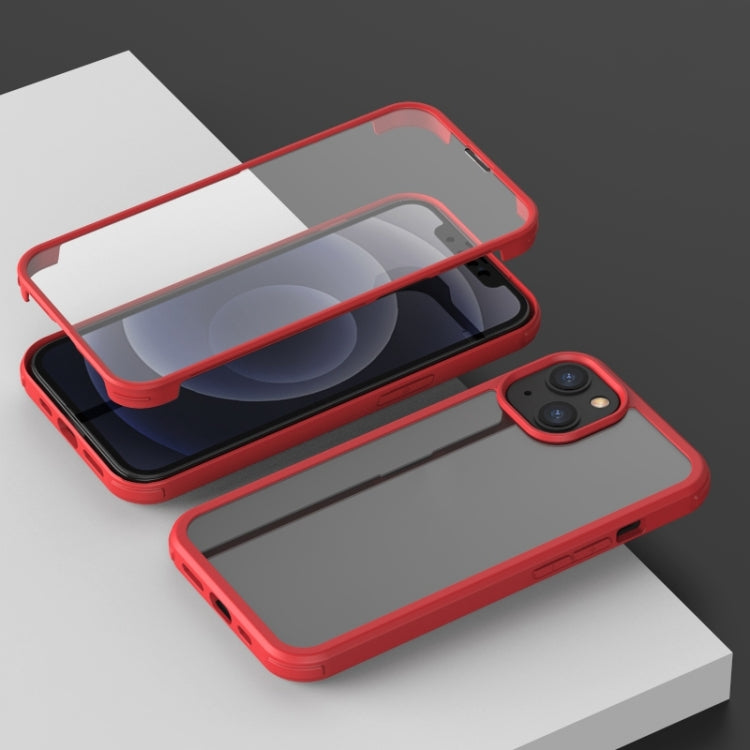 For iPhone 13 mini Shockproof TPU + Double-sided Glass Protective Case