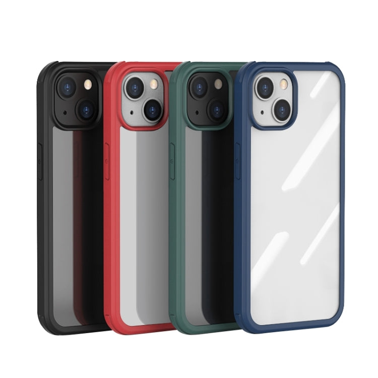For iPhone 13 mini Shockproof TPU + Double-sided Glass Protective Case